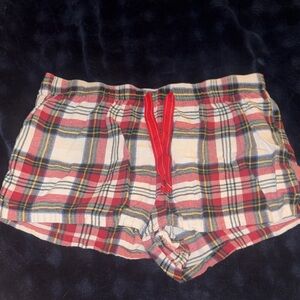 Old Navy Plaid High Waist Shorts with Red and Blue